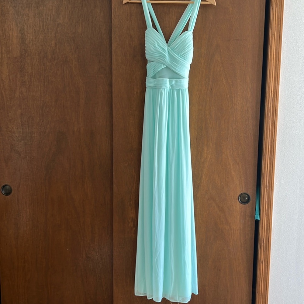 Chiffon Cut Out Illusion Size 10 Betsy & Adams Dress Formal NEW - Picture 3 of 14